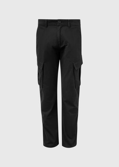 Black Basic Cargo Trousers