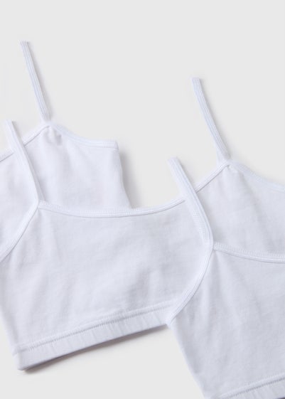 5 Pack Girls White Crop Tops (7-13yrs)