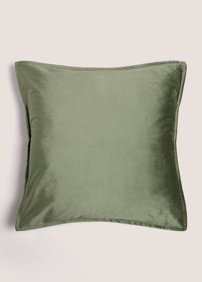 Large Green Velvet Cushion