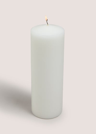 White Church Large Candle