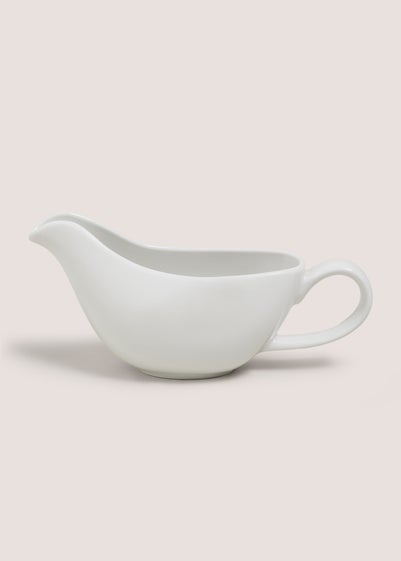 White Gravy Boat Jug