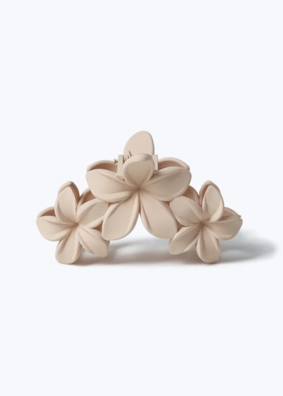 Muse Natural Hawaiian Flower Claw Clip
