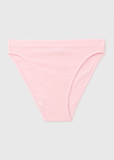 Pink Seamless High Leg Knickers