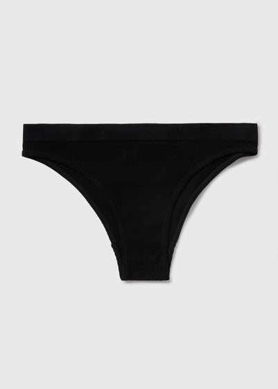 Black Seamless Brazilian Knickers