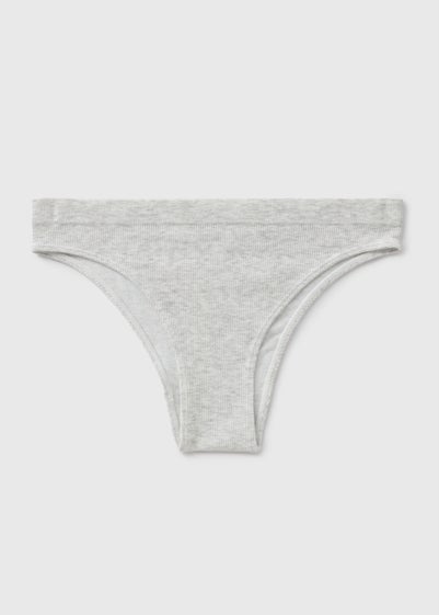 Grey Seamless Brazilian Knickers