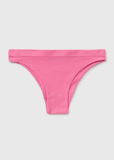 Pink Seamless Brazilian Knickers