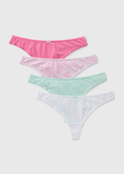 4 Pack Multicolour Thongs