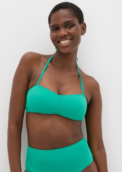 Green Bandeau Bikini Top