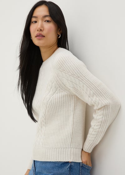 Cream Cable Knit Jumper