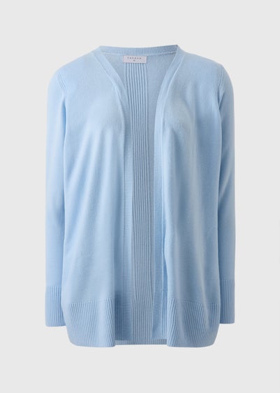 Pale Blue Ribbed Cardigan