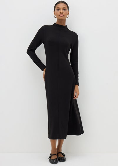 Et Vous Black Fit & Flare Midi Dress