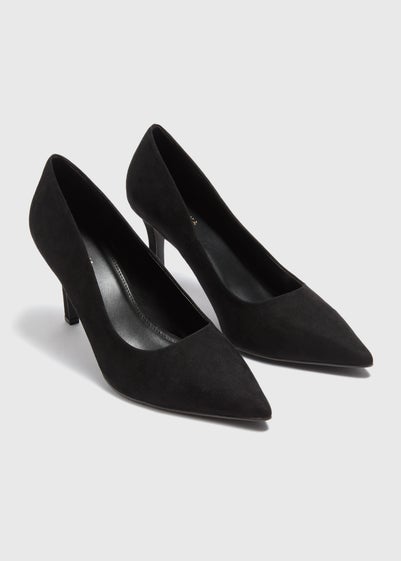 Black Pointed Court Heels