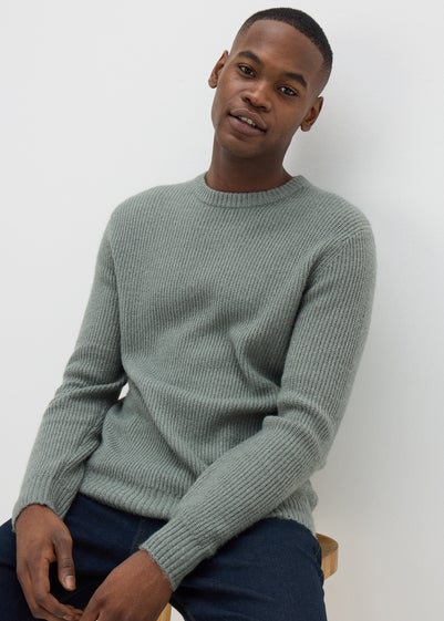 Sage Crew Neck Knit Jumper