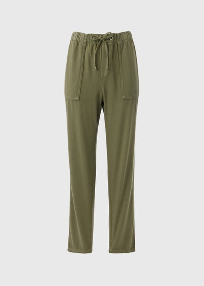 Khaki Utility Tapered Trousers