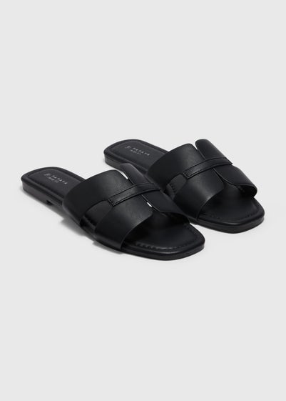 Black Mule Sandals - Size 4