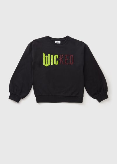 Wicked Girls Black Sequin Sweatshirt (7-15yrs)