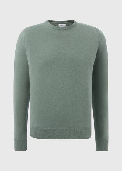 Green Crew Neck Knit Jumper