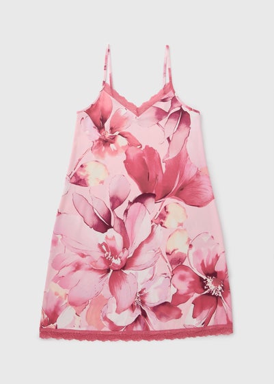 Pink Floral Chemise Nightie