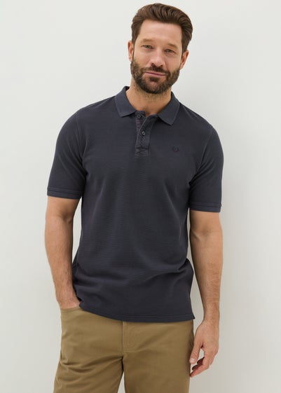 Lincoln Charcoal Washed Polo Shirt