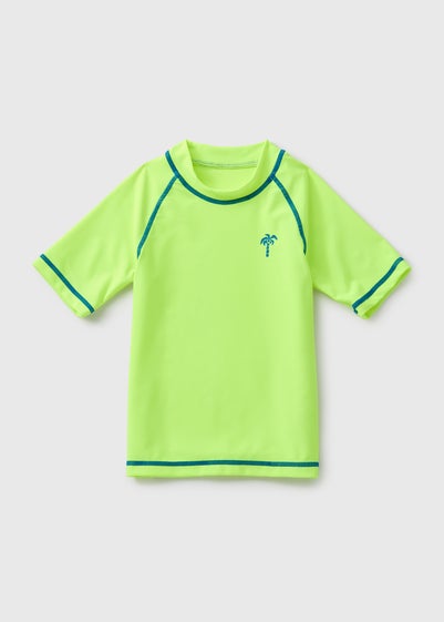 Boys Lime Rash Vest (1-7yrs)