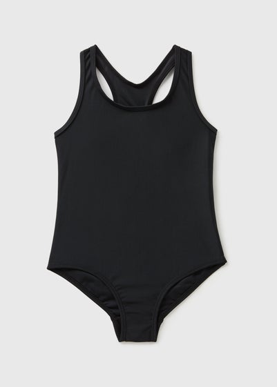 Girls Black Swimsuit (4-12yrs)