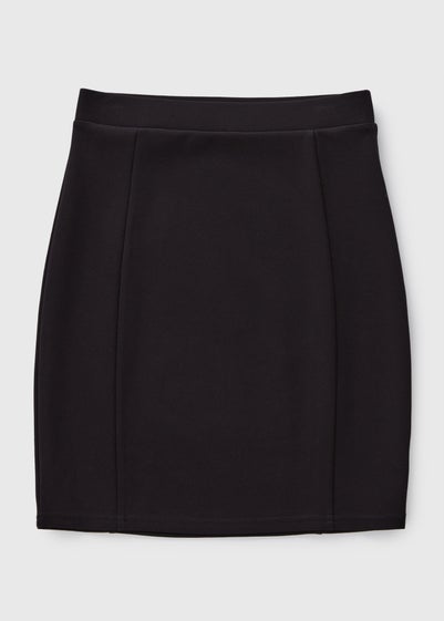 Girls Black Teen Pull On Tube Skirt (8-16yrs)
