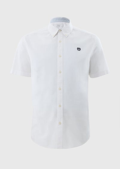 White Short Sleeve Oxford Shirt