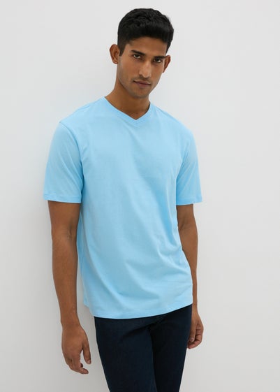 Blue Essential V-Neck T-Shirt