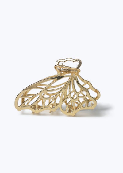 Muse Gold Metal Butterfly Claw Clip