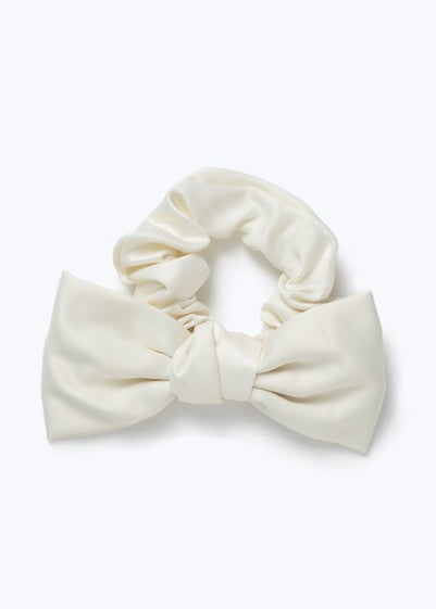 Cream Muse Bow Scrunchie