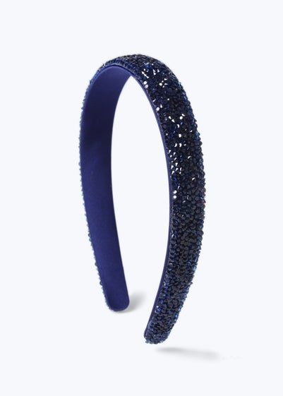 Muse Navy Rhinestone Headband