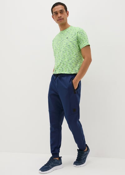 Souluxe Navy Track Jogging Bottoms