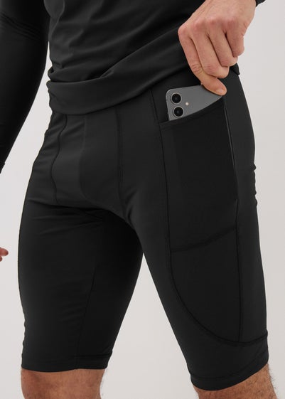 Souluxe Black Base Layer Shorts