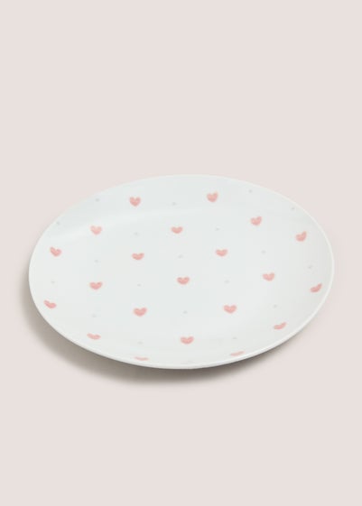 White Heart Side Plate