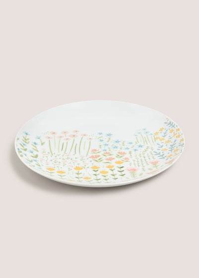 White Meadow Dinner Plate