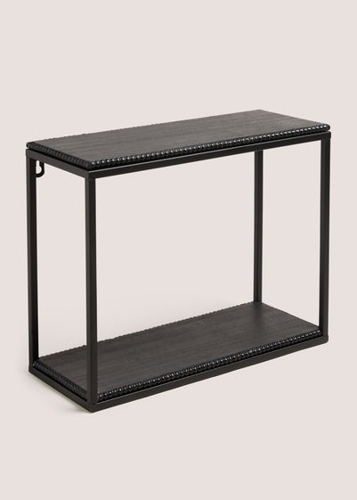 Black Beaded Single Shelf