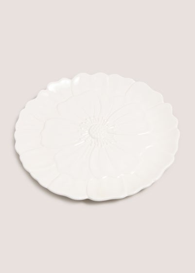 White Meadow Flower Side Plate