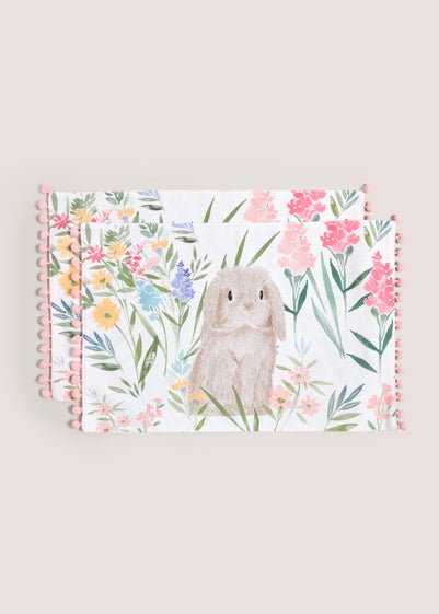 2 Pack Multicolour Rabbit Placemats