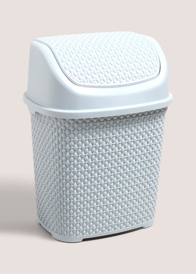 Grey Textured Plastic Bin