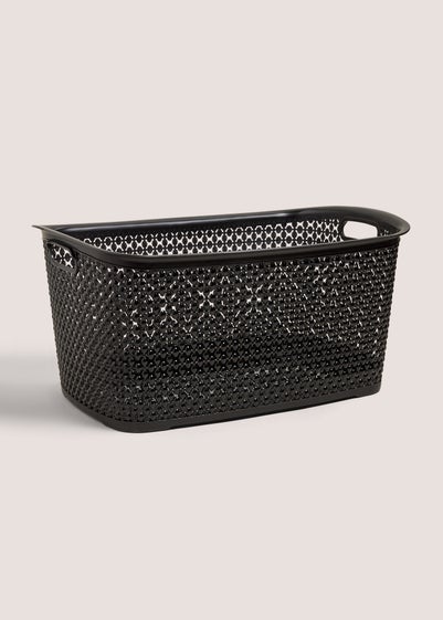 Black Plastic Laundry Basket