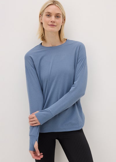 Souluxe Blue Long Sleeve Top