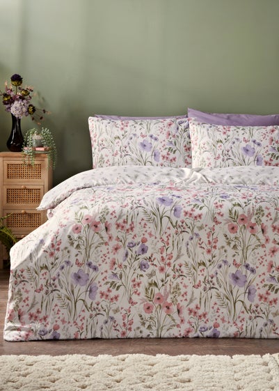 Lilac Flowers Duvet Set.