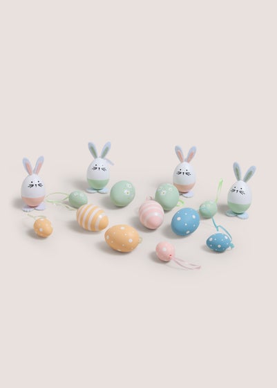 15 Pack Easter Egg Hanging Decorations