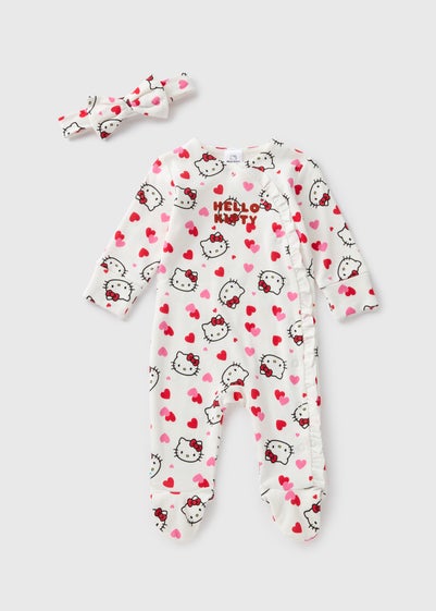 Hello Kitty Baby Cream Sleepsuit & Headband Set (Newborn-18mths)