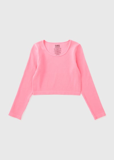 Girls Pink Seamless Top (7-15yrs)