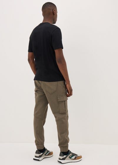 Brown Knitted Cargo Trousers