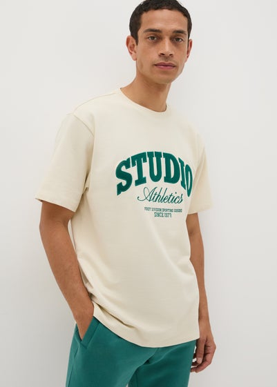 Ecru Varsity Studio Athletics T-Shirt