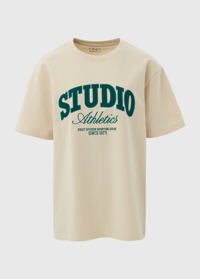 Ecru Varsity Studio Athletics T-Shirt