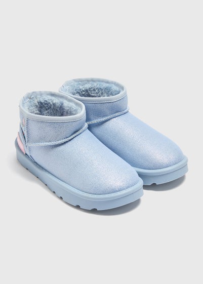 Disney Girls Blue Stitch Snug Boots (Younger 10-Older 5)