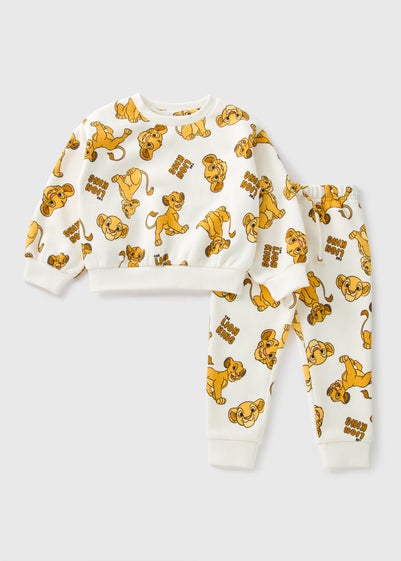 The Lion King Kids Cream Simba Sweatshirt & Jogging Bottoms Set (1-7yrs)